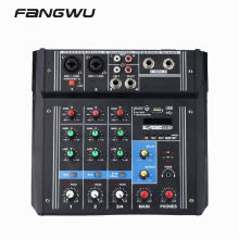 2020 Mini 4 Channel Music Console Power Mixer with USB Blue-t-ooth